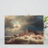 難破船の嵐の海（Marcus Larson著） カード (スタンド正面)