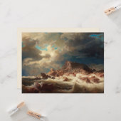 難破船の嵐の海（Marcus Larson著） カード (正面/裏面インサイチュ)