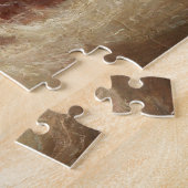 難破船の嵐の海（Marcus Larson著） ジグソーパズル (側面)