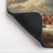 難破船の嵐の海（Marcus Larson著） マウスパッド (コーナー)