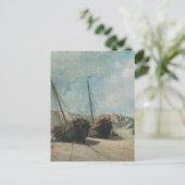 難破船の絵 ポストカード (スタンド正面)