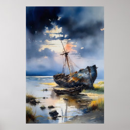 難破船の過去の囁き ポスター