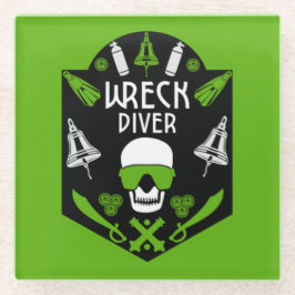 難破船シーダイバー ガラスコースター