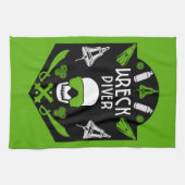 難破船シーダイバー キッチンタオル (横)