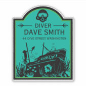 難破船シーダイバー シール (正面)