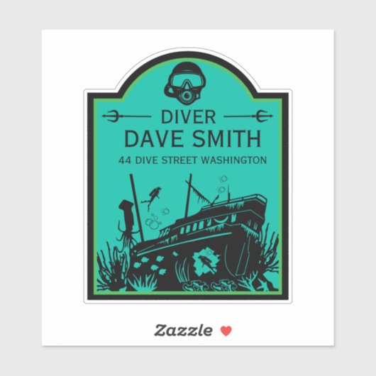 難破船シーダイバー シール (シート)