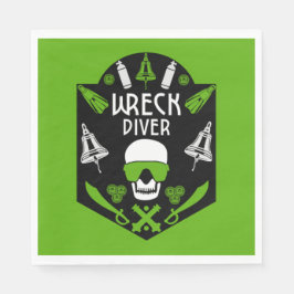 難破船シーダイバー スタンダードランチョンナプキン