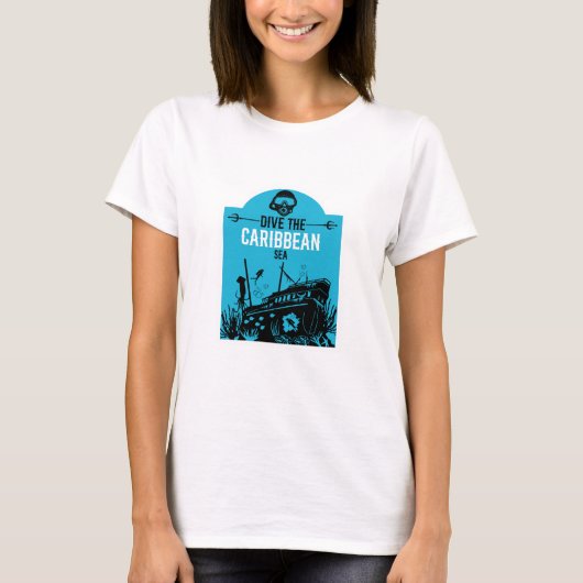 難破船シーダイバー Tシャツ (正面)