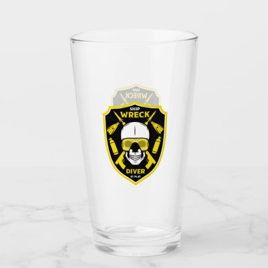難破船ダイバー タンブラーグラス (正面)