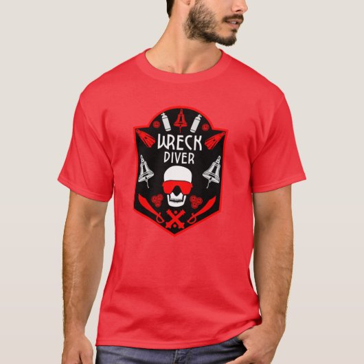 難破船ダイバー Tシャツ (正面)