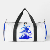 難破船ダイビングとサメ ダッフルバッグ (裏面)