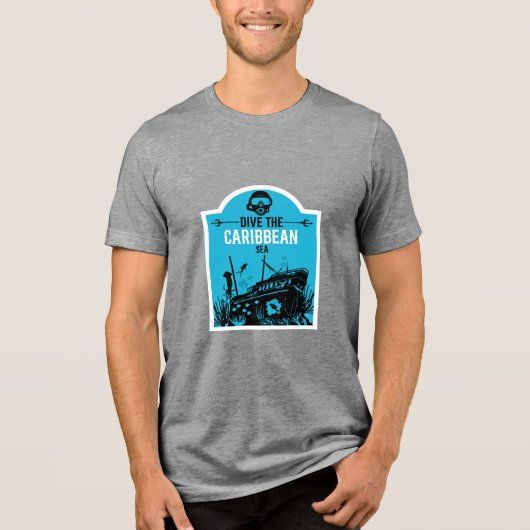 難破船ダイビングカリブの トライブレンドＴシャツ (正面)