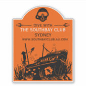 難破船ダイビングクラブ シール (正面)