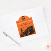 難破船ダイビングクラブ スクエアシール (封筒)