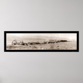 難破船ドイツの列車WWI写真1918 ポスター (正面)