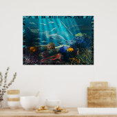 難破船ファンタジーバイミシェル・ウィルダー ポスター (キッチン)