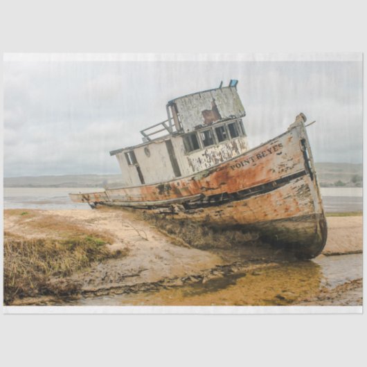 難破船海20x30デコページ 薄葉紙 (正面)