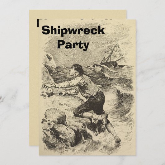 難破船2 招待状 (正面/裏面)