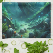 難破船 キッチンタオル (折り畳み)