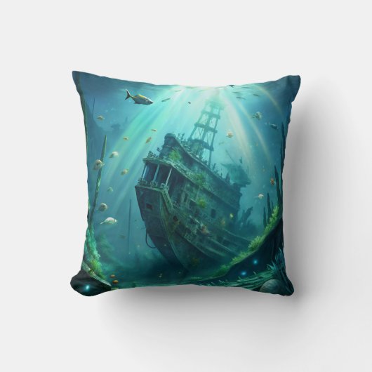 難破船 クッション (正面)
