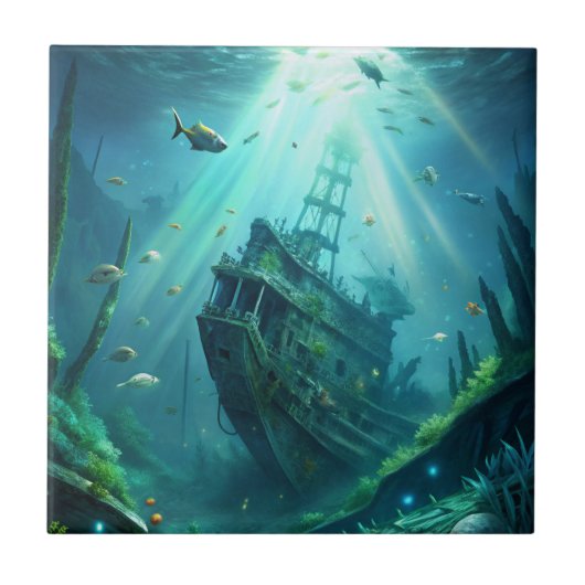 難破船 タイル (正面)