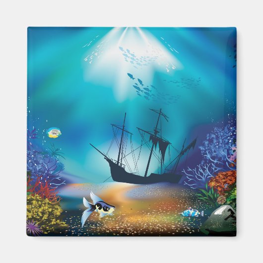 難破船 マグネット (正面)