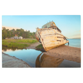 難破船 メタルプリント