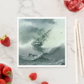 難破船（Ivan Aivazovsky著） スタンダードランチョンナプキン (インサイチュ)