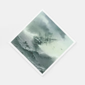 難破船（Ivan Aivazovsky著） スタンダードランチョンナプキン (角)