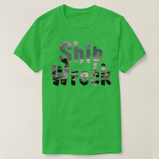 難破船 Tシャツ (デザイン正面)