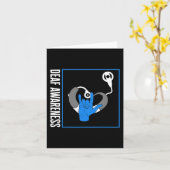 難聴の認識 補聴器 補聴器 インプラント 手話 カード (黄色い花)