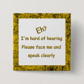 難聴者 缶バッジ (正面)