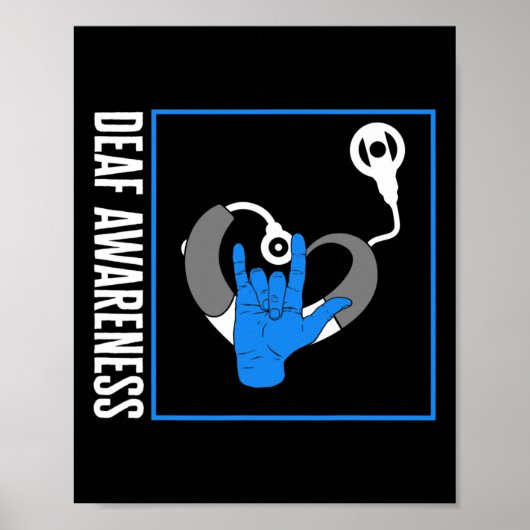 難聴認識度ろう蝸牛インプラントASL H ポスター (正面)