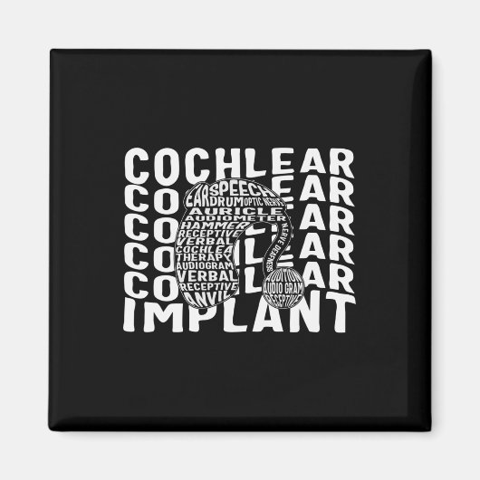 難聴認識度ろう蝸牛インプラントASL H マグネット (正面)