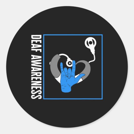 難聴認識度ろう蝸牛インプラントASL H ラウンドシール (正面)