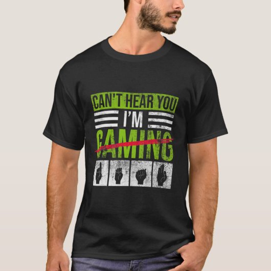 難聴認識度及びろうプライドASLハンドヘ Tシャツ (正面)