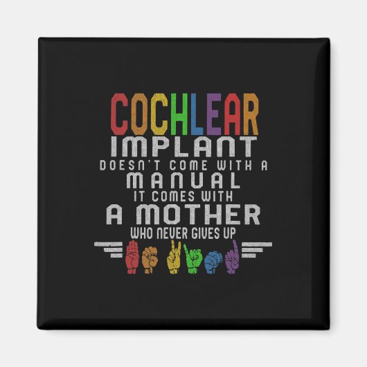 難聴認識度母蝸牛移植ASL マグネット (正面)