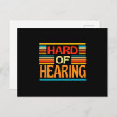 難聴・聴覚障害 ポストカード (正面/裏面)