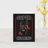 難聴 Awareness 超 Hearing Cochlear Impl カード (黄色い花)
