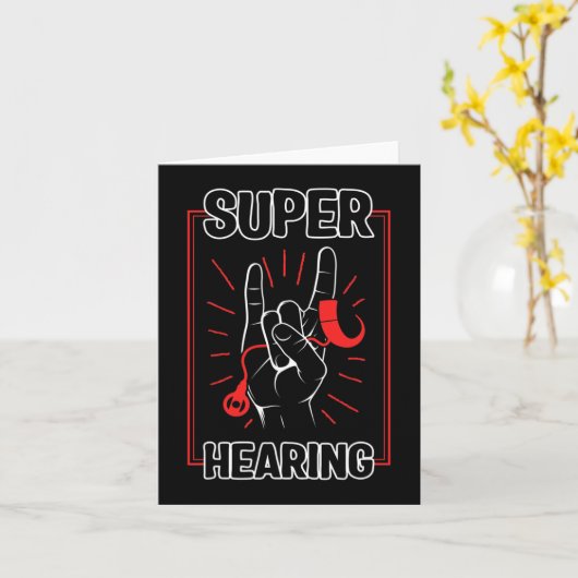難聴 Awareness 超 Hearing Cochlear Impl カード (黄色い花)