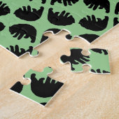 難色ブラックベアーパターンパズル ジグソーパズル (側面)