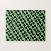 難色ブラックベアーパターンパズル ジグソーパズル (横)