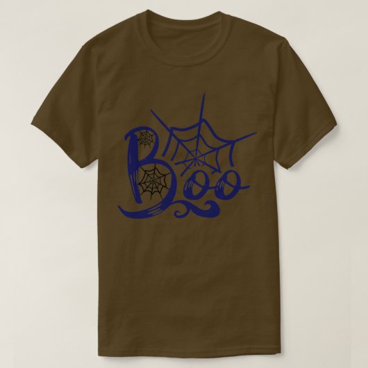 難色ブー青いスパイダーックス27s巣幽霊 tシャツ (デザイン正面)