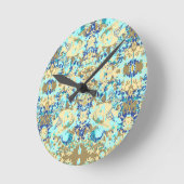 難解な民族独占的様式 ラウンド壁時計 (傾斜)