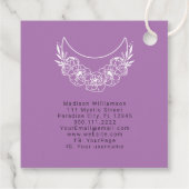 難解な精神モダン的ミニマル三日月 フェイバータグ (裏面)