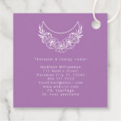 難解な精神モダン的ミニマル三日月 フェイバータグ (裏面)