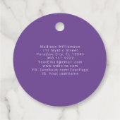 難解な精神モダン的ミニマル三日月 フェイバータグ (裏面)