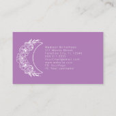 難解な精神モダン的ミニマル三日月 名刺 (裏面)