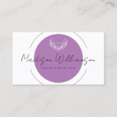 難解な精神モダン的ミニマル三日月 名刺 (正面)