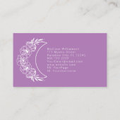 難解な精神モダン的ミニマル三日月 名刺 (裏面)